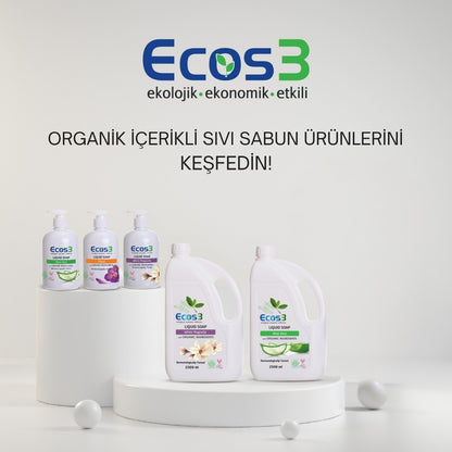 Ecos3 Organik İçerikli Sıvı Sabun – Aloe Vera 500 mL