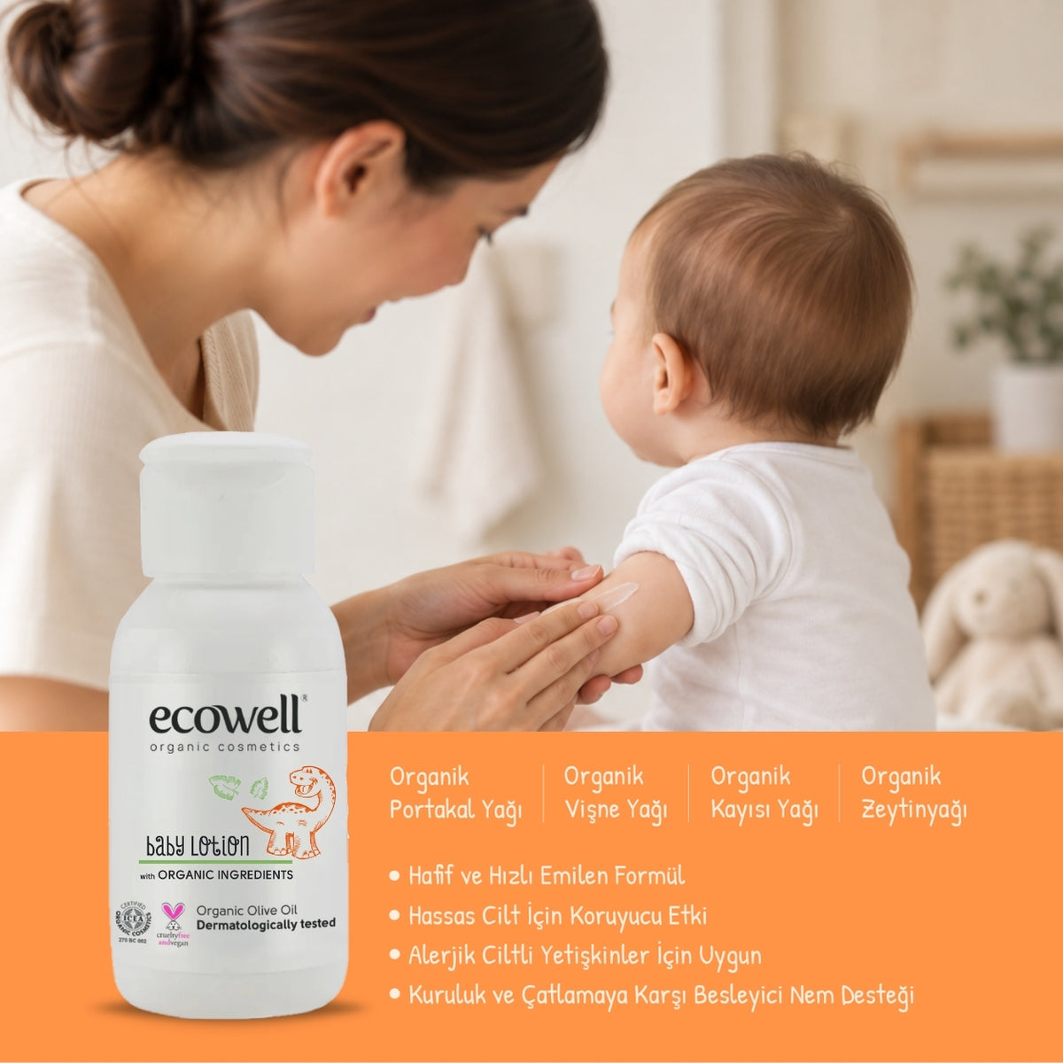 Organik İçerikli Bebek Losyonu - 50 ml