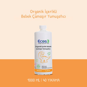 Ecos3 Organik İçerikli Bebek Çamaşır Yumuşatıcı 1000 mL (40 Yıkama)