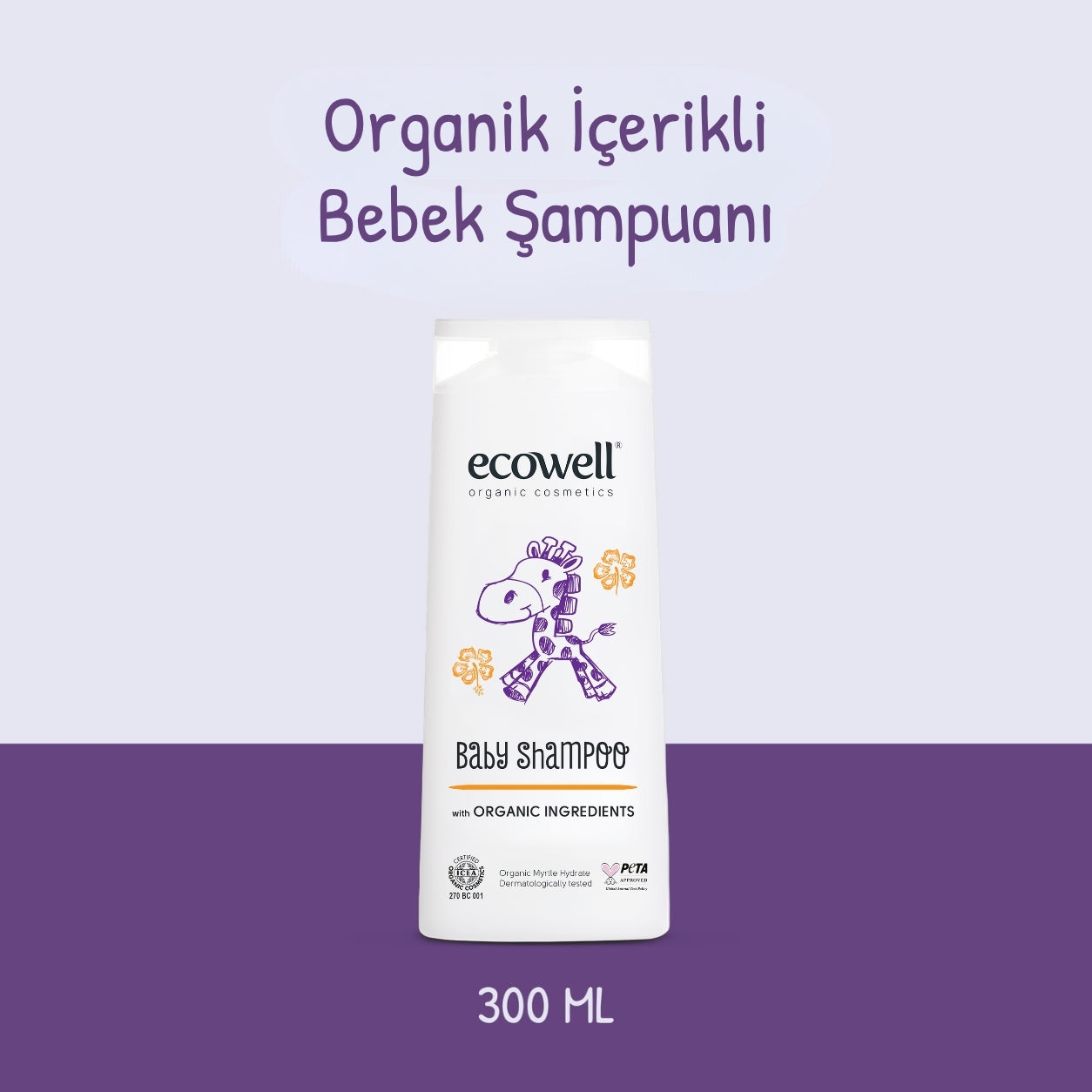 Organik İçerikli Bebek Şampuanı - 300 ml