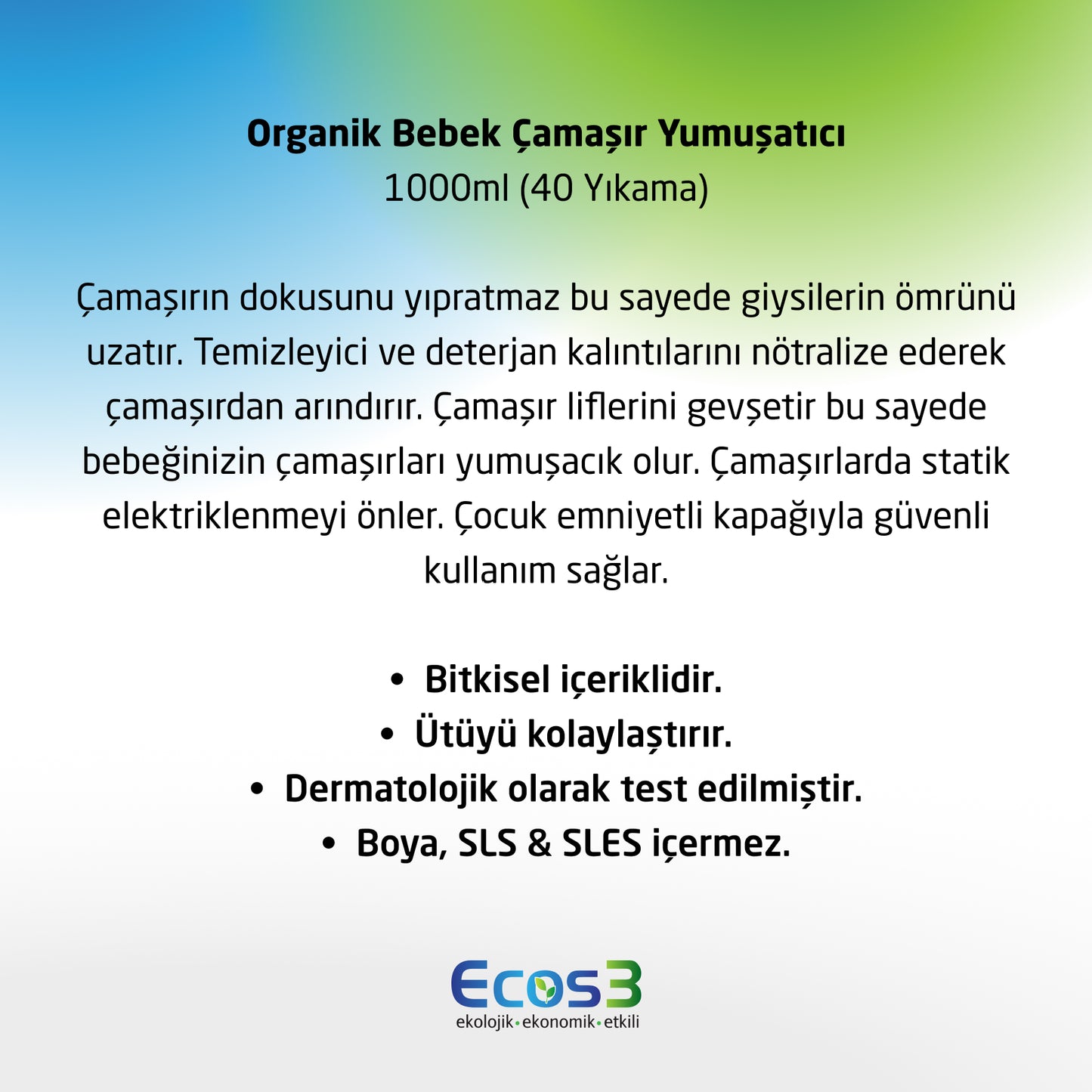 Bebek Çamaşır Yumuşatıcı - 1000 ml