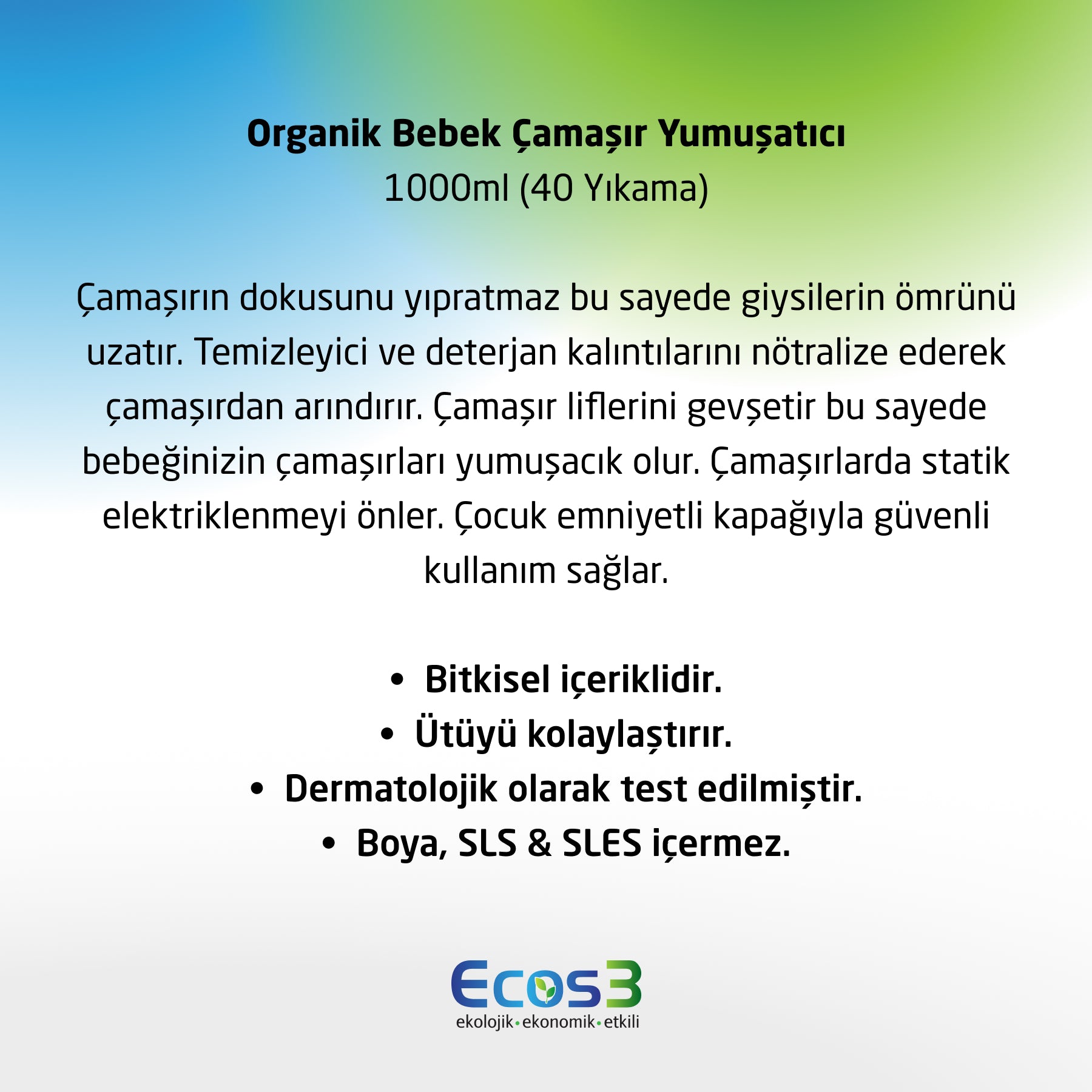 Bebek Çamaşır Yumuşatıcı - 1000 ml