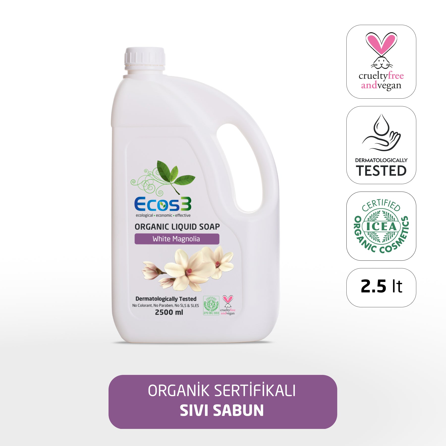Sıvı Sabun - Beyaz Manolya - 2.5 lt