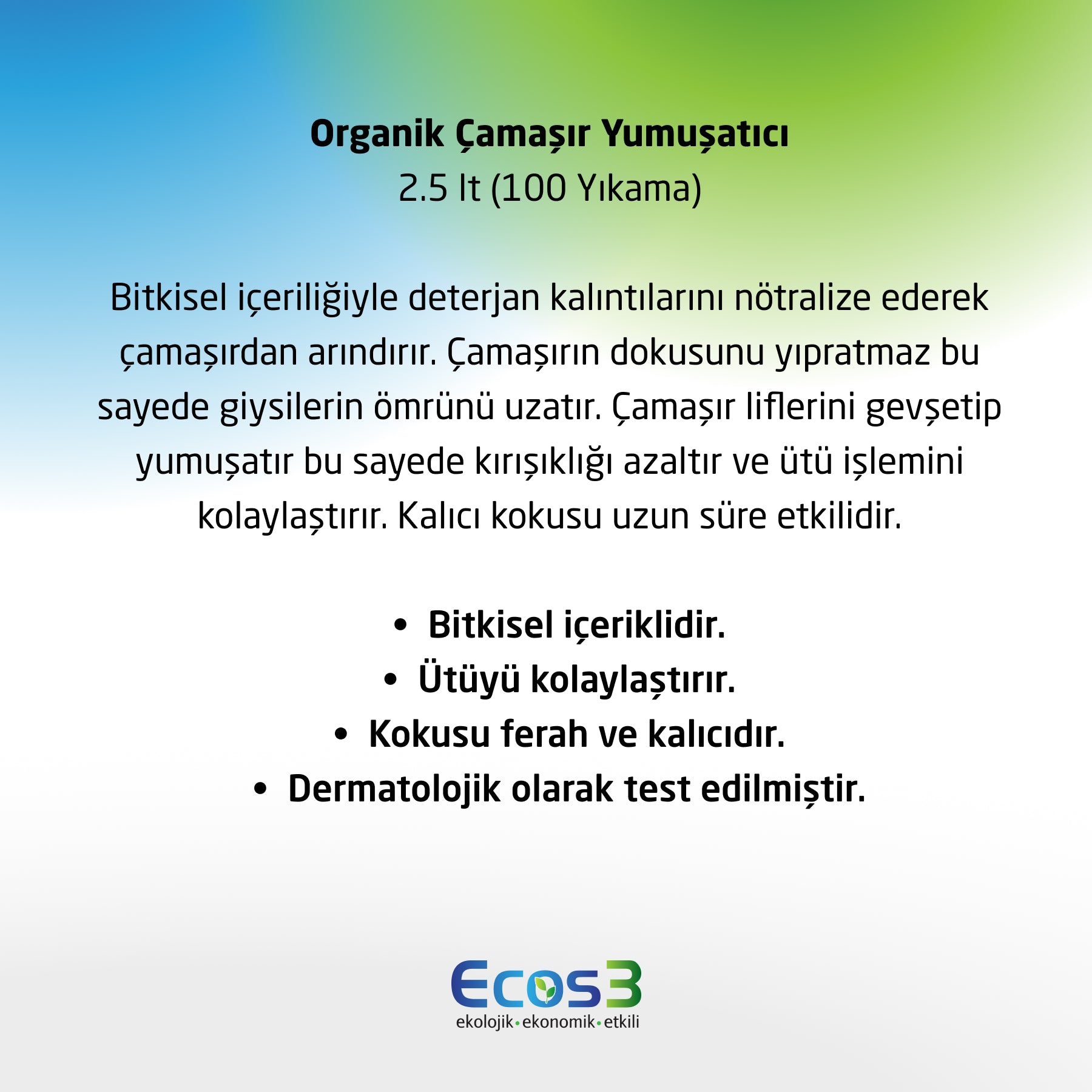 Çamaşır Yumuşatıcı - 2.5 lt