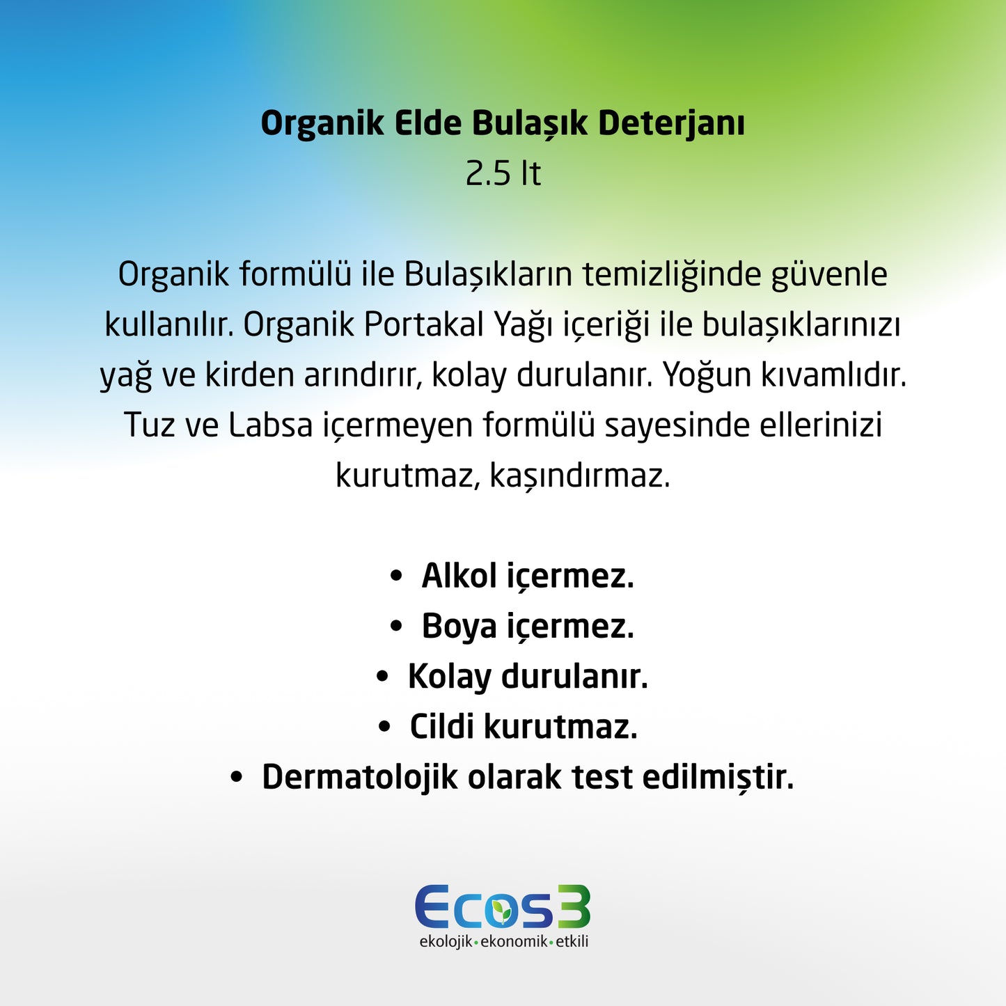 Elde Bulaşık Deterjanı - 2.5 lt