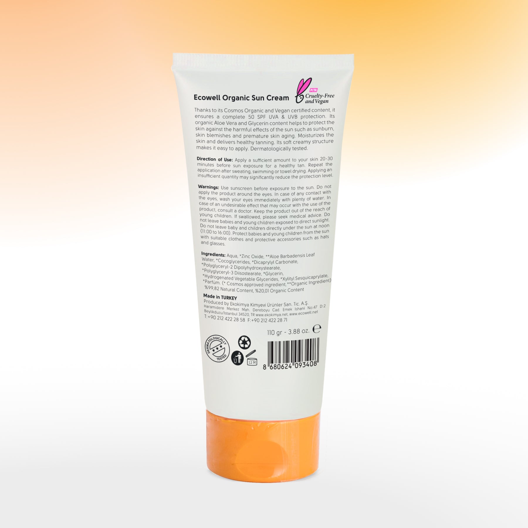 Güneş Kremi SPF 50 - 110 gr