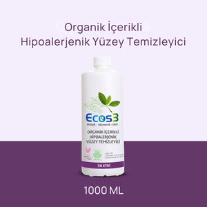 Ecos3 Organik İçerikli Hipoalerjenik Yüzey Temizleyici 1000 mL