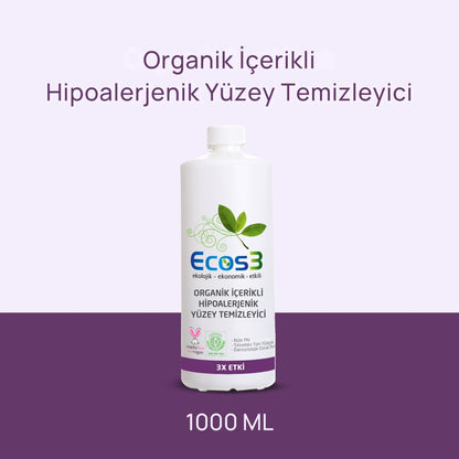 Ecos3 Organik İçerikli Hipoalerjenik Yüzey Temizleyici 1000 mL