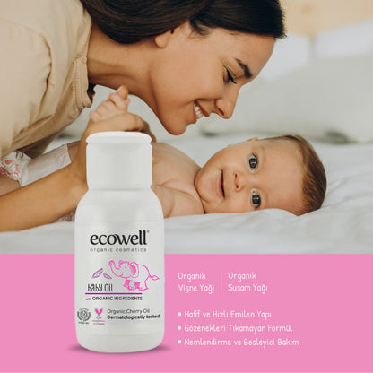 Organik İçerikli Bebek Yağı - 50 ml