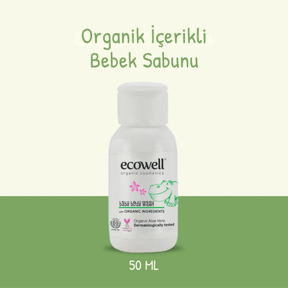 Organik İçerikli Bebek Vücut Yıkama Jeli - 50 ml