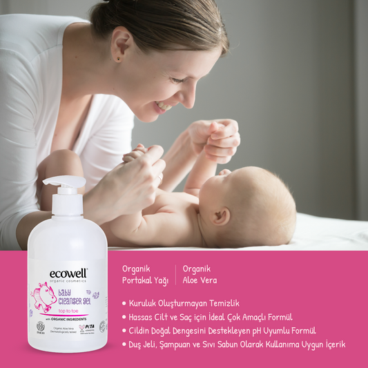 Organik İçerikli Bebek Temizleme Jeli - 500 ml