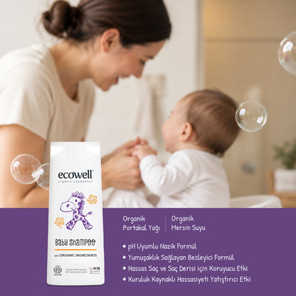 Organik İçerikli Bebek Şampuanı - 300 ml