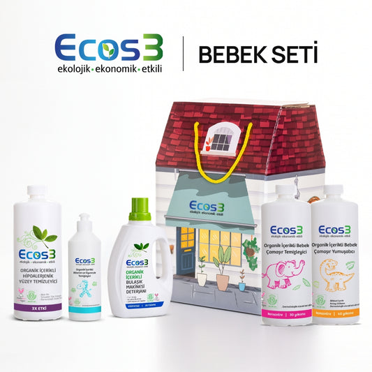 Ecos3 Organik İçerikli Bebek Temizlik Seti