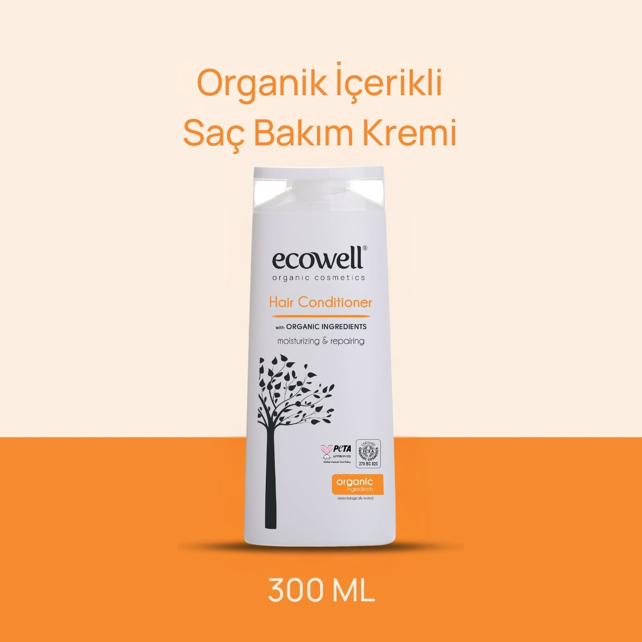 Organik İçerikli Saç Bakım Kremi - 300 ml
