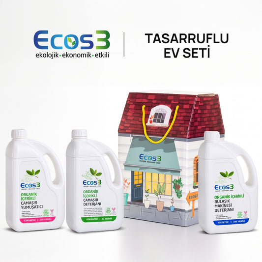 Ecos3 Organik İçerikli Tasarruflu Ev Temizlik Seti